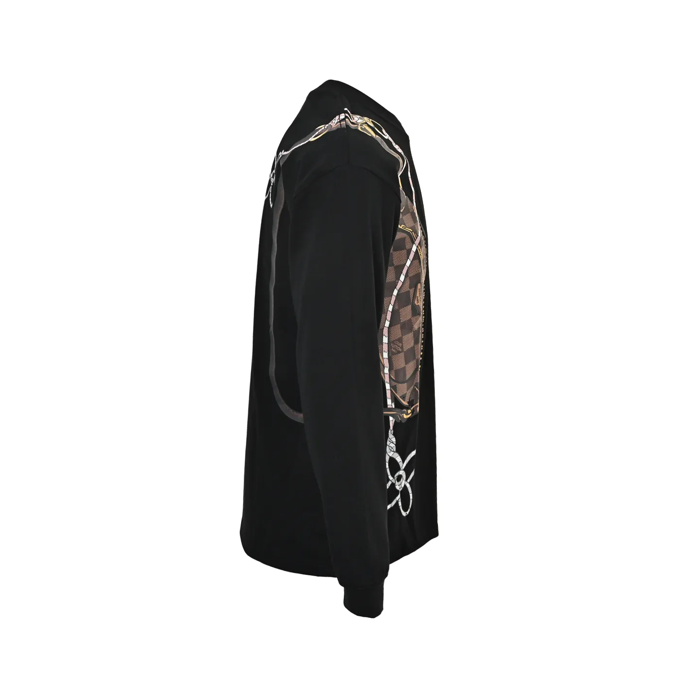 Louis Vuitton/Louis Vuitton chest bag printed long-sleeved T-shirt